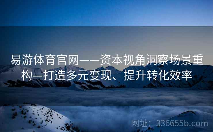 易游体育官网——资本视角洞察场景重构—打造多元变现、提升转化效率