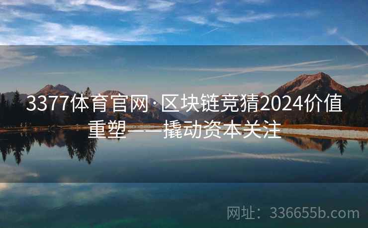 3377体育官网·区块链竞猜2024价值重塑——撬动资本关注