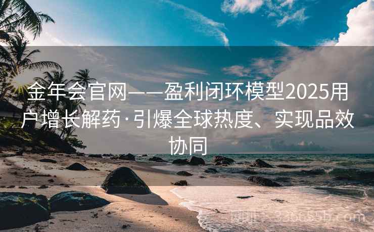 金年会官网——盈利闭环模型2025用户增长解药·引爆全球热度、实现品效协同