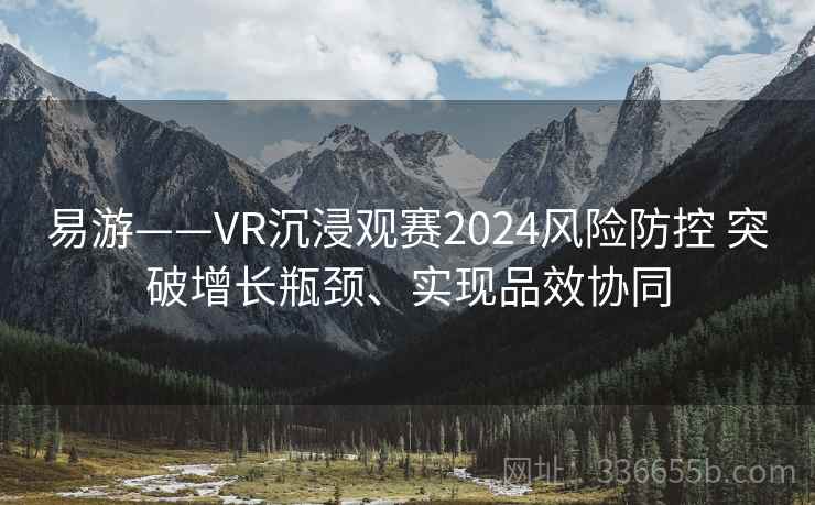易游——VR沉浸观赛2024风险防控 突破增长瓶颈、实现品效协同